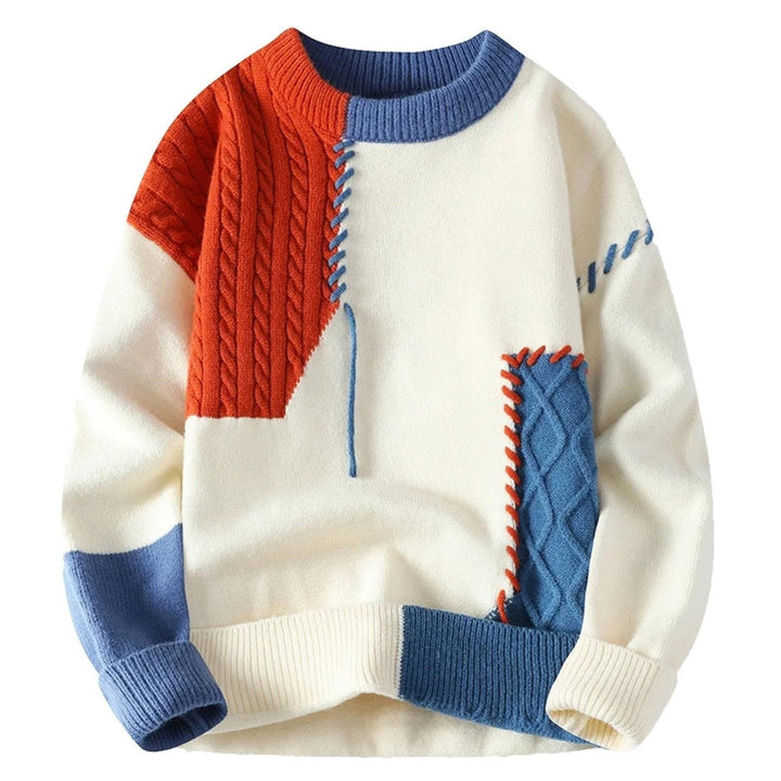 Levin | Stylowy sweter patchworkowy