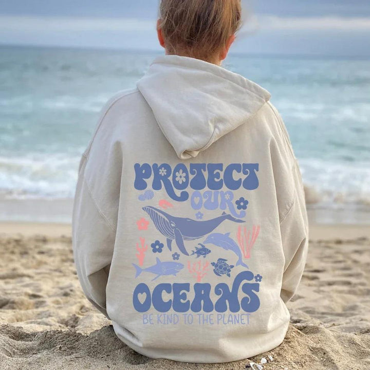 Bluza z kapturem Protect Our Oceans